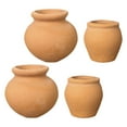 thumbnail image 1 of 4-Pack Small Terracotta Flower Pots, Clay for Indoor and Outdoor Gardening, and Herb Growing Containers, 1 of 6