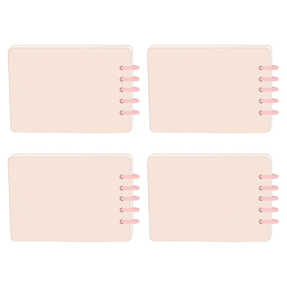 4Pcs Small Twin Coil Binding Notebook 2.8x4Inch Pocket Notepads 160 Pages Lined Small Writing Pad Notebook for Writing