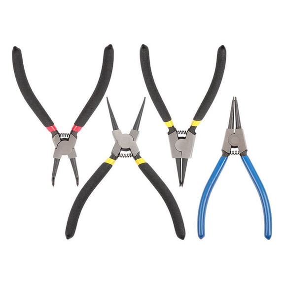 4Pcs Snap Ring Pliers 7inch Plier Set Circlip Combination Retaining Clip Tools Eye Pliers Tools Pliers,4 * pliers