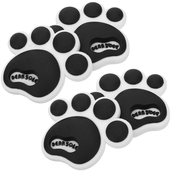 SEWOART 4Pcs Snowboard Anti Slip Pad Black Silicone Stomp Pad with Raised 3D Surface for Skiing