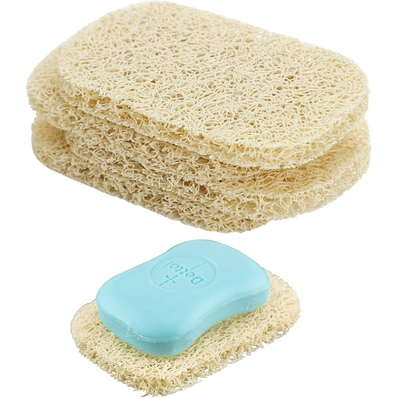4Pcs Soap Saver Holder for Bar Soap Shower Bathroom Dish Self Draining Lift Pad Porous Construction Air Circulate Non-BPA Non- Durable, 4.5x2.9x0.39inch