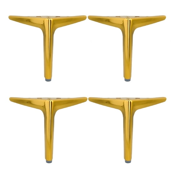 4Pcs Sofa Couch Legs Modern Styles Triangular Dresser Leg Replacement Metal Furniture Legs for Cabinet Cupboard Sofa