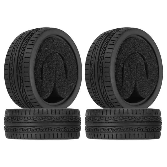 4Pcs Soft Rubber RC On-Road Car Tyres D20-Type for 1/10 HSP Scale Racing 62mm x 26mm