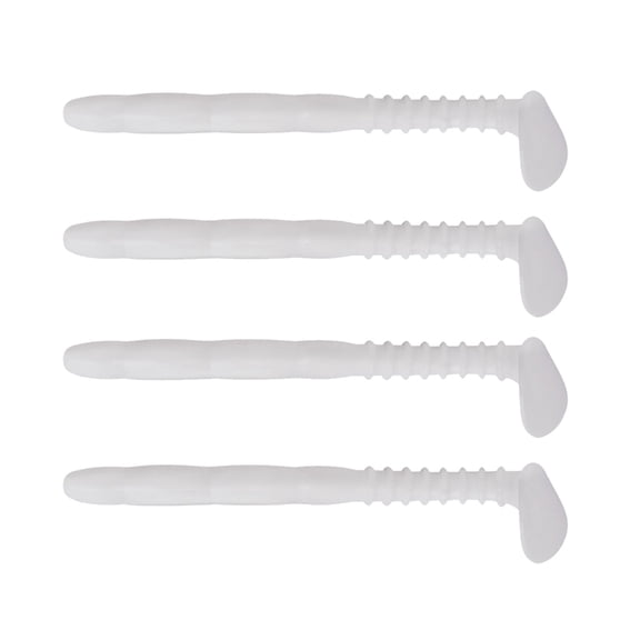 4Pcs Soft Swimbait Worm Baits T Tail Soft Baits Fishing Lures Paddle Tail Swimbaits Fishing Lures Tackle Easy to Use