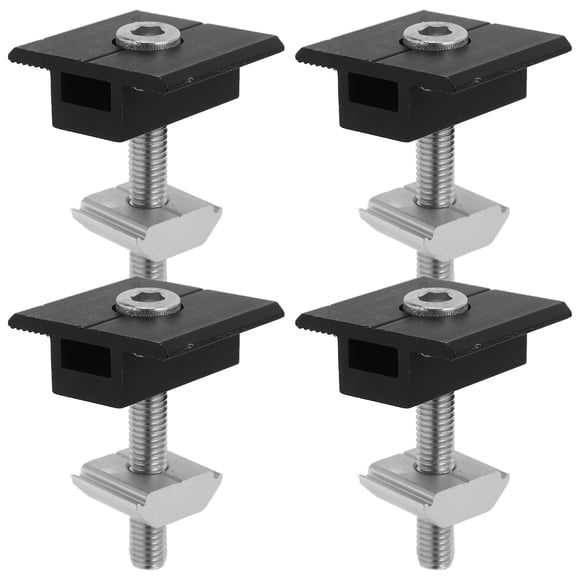 Homoyoyo Aluminum Solar Mid Clamp Secure Mounting for Solar Panels 4Pcs