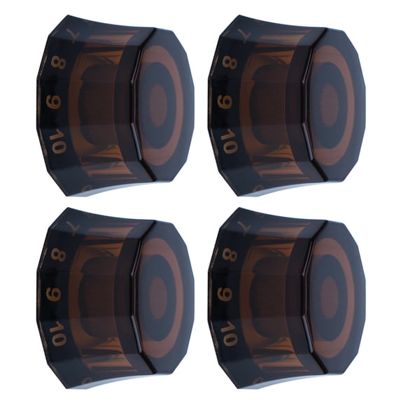 4Pcs Speed Control Knobs for Electric Bass Guitar Accessories, Guitar Knob Round Volumes Tone Control Knobs Replacement