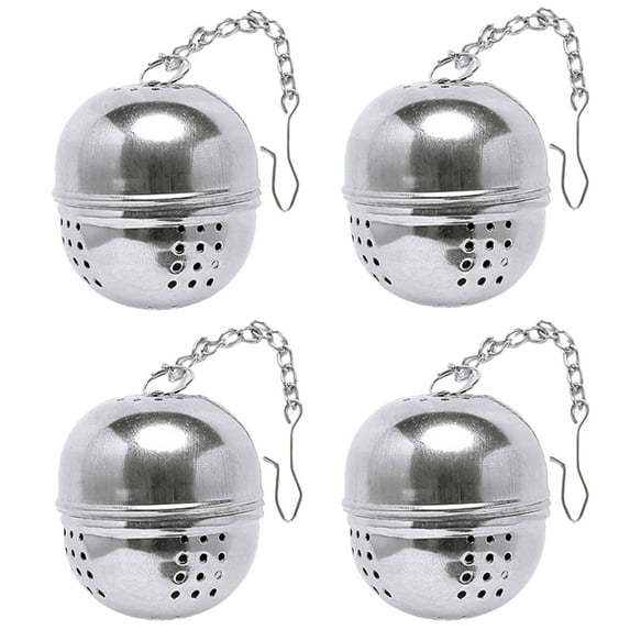 4Pcs Spice Ball For Cooking, Seasoning Ball , Spice Infuser, Tea Ball Filter, With Extended Chain Hook For Enhancing Soups, Stews, Cider, Wine