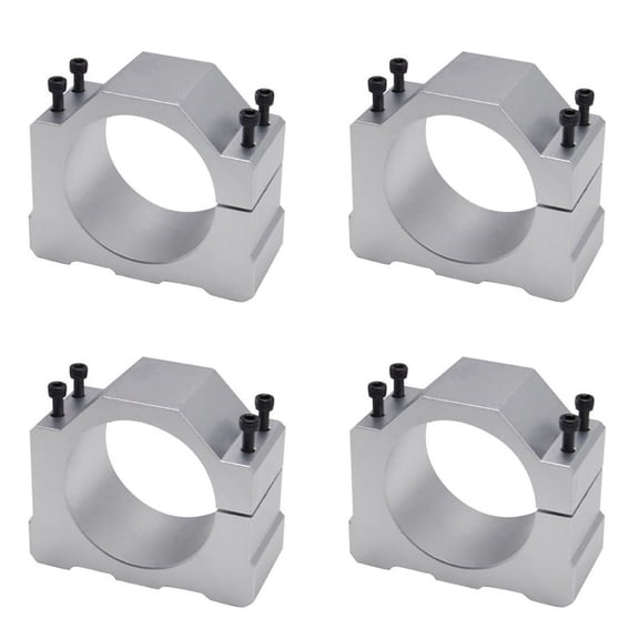 4Pcs Spindle CNC Milling Machine Motor with 16 Screws Spindle Clamp Mounting Bracket 65mm