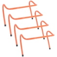 thumbnail image 1 of FONDOTIN 4-Pack Orange Plastic Agility Ladder Hurdles for Speed and Footwork Training, Professional Sports Equipment, 1 of 6