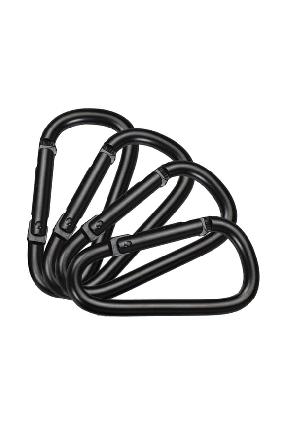 4Pcs Spring Snap Hooks Keychain Clip Climbing Carabiner D Rings Clip Hook Buckle