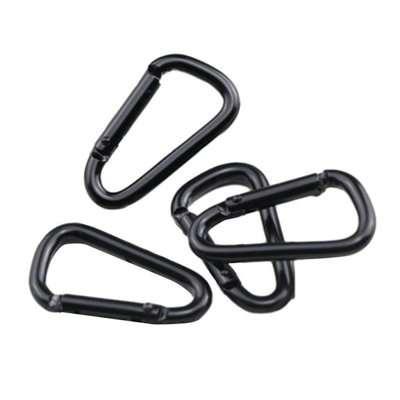 4Pcs Spring Snapping Clip Hook D Rings Clip Hook Carabiner Clip Keychains Clip Climbing Carabiner Mountaineering Buckles