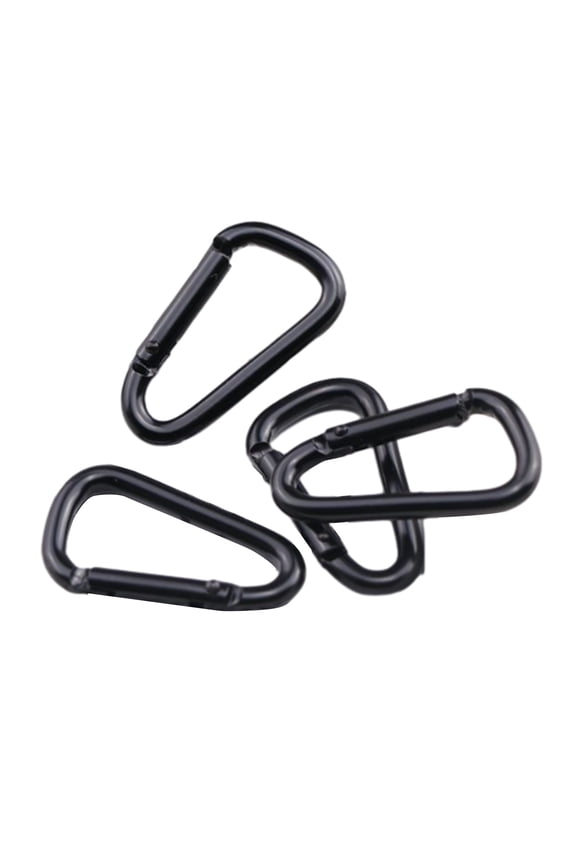 4Pcs Spring Snapping Clip Hook D Rings Clip Hook Carabiner Clip Keychains Clip Climbing Carabiner Mountaineering Buckles