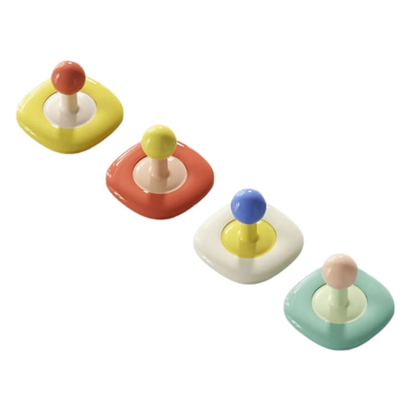 4Pcs Square/Flower Shape Hook Removable Storage for Keys Backpacks Bathroom