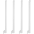 thumbnail image 1 of 4Pcs Square Stair Baluster Posts, Metal Stair Post with Adjustable Top Plate Drilled Railing Spindles with Flat Base Decorative Railing Posts Kits for Stairs Porch Handrails (White, 35.43" H), 1 of 7