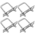 thumbnail image 1 of 4Pcs Square U-Bolts, Stainless Steel Square Bend U Bolts with Nuts and Frame Plates for Automobiles Trailers, Ski Boats, Sailboat Trailers(0.24" D x 0.98" W x 1.97" L), 1 of 5
