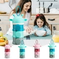 thumbnail image 1 of 4Pcs Stackable Milk Powder Dispenser under $5! Yrmaups 4 Tier StackablebabyFormula Dispenser, Travel Milk Powder Container, Portable Snack Storage Box, BPA-Free Infant Feeding Container, 1 of 9
