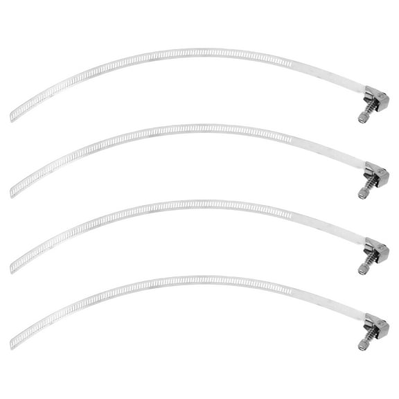 4Pcs Stainless Steel Adjustable Hose Clamps with Open Design for Easy Disassembly and Convenient