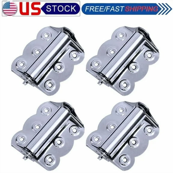 4Pcs Stainless Steel Butterfly Hinge Screen Window Automatic Door Closing Spring