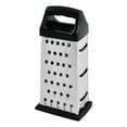 thumbnail image 1 of 4Pcs Stainless Steel Cheese Grater with Handle, 4 Sided Box Grater for Kitchen, Ginger Grater Dishwasher Safe, Fruit and Vegetables Slicer, Cheese Shredder for Potato, Chocolate, Parmesan, Ginger, 1 of 8