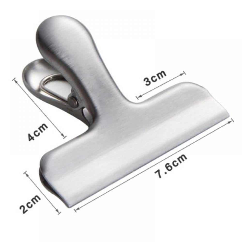 4Pcs Stainless Steel Chip Clips, Chip Bag Clips Heavy Duty Food Clips ...