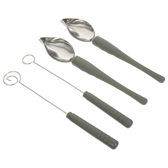 4Pcs Stainless Steel Dipping Tools Chocolate Tools Sauce Painting Spoons