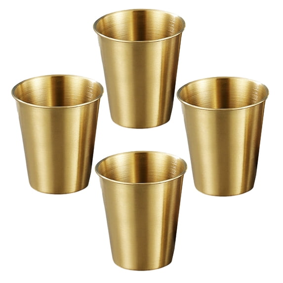 4Pcs Stainless Steel Drinking Cups Perfect For Home And Outdoor Activity