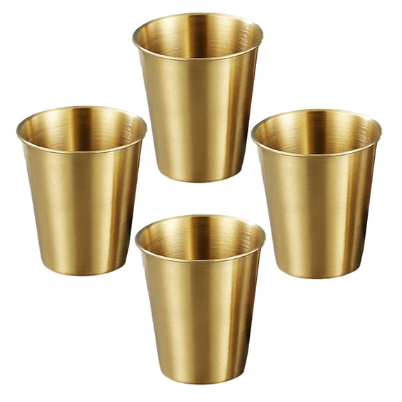 4Pcs Stainless Steel Drinking Cups Perfect For Home And Outdoor Activity