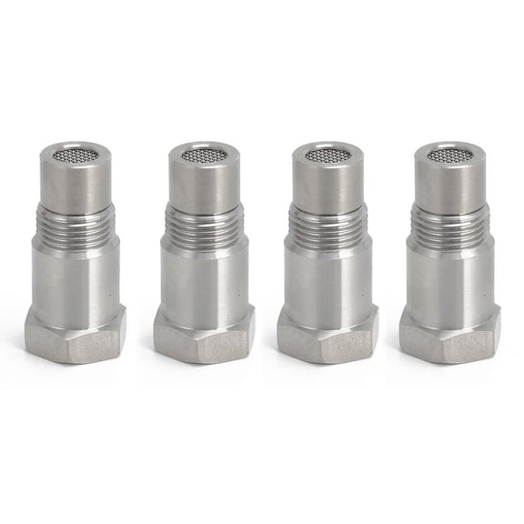 4Pcs Stainless Steel Extension Pipe Fitting,Automotive Parts,Sensors Parts Adapter,Reducer Coupling Adapter Connector 216 Inch M 18 15 Thread Precision