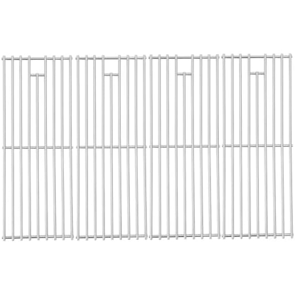 4Pcs Stainless Steel Grill Grate 19 1/4 x 7.5 Inch, 7mm Rod BBQ Grill Grate Compatible with Bull Angus, Brahma, Outlaw, Steer Premium, Lonestar Select, 7 Burner Premium, Lion Premium$$Garden & Patio