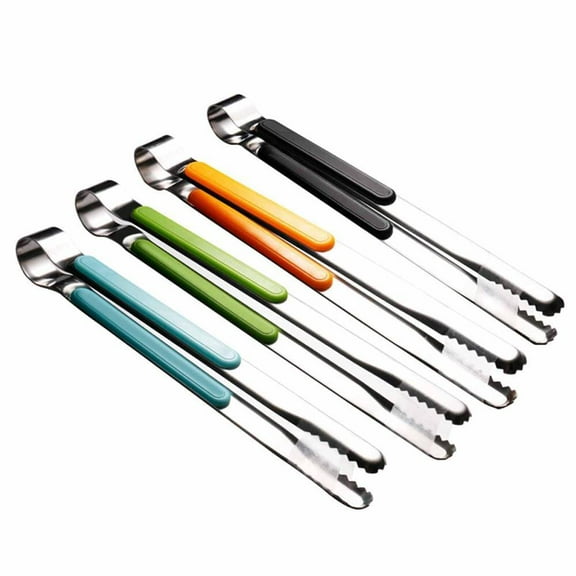 4Pcs Stainless Steel Kitchen Tongs, Serving Tongs,10" Metal Food Tongs BBQ Grill