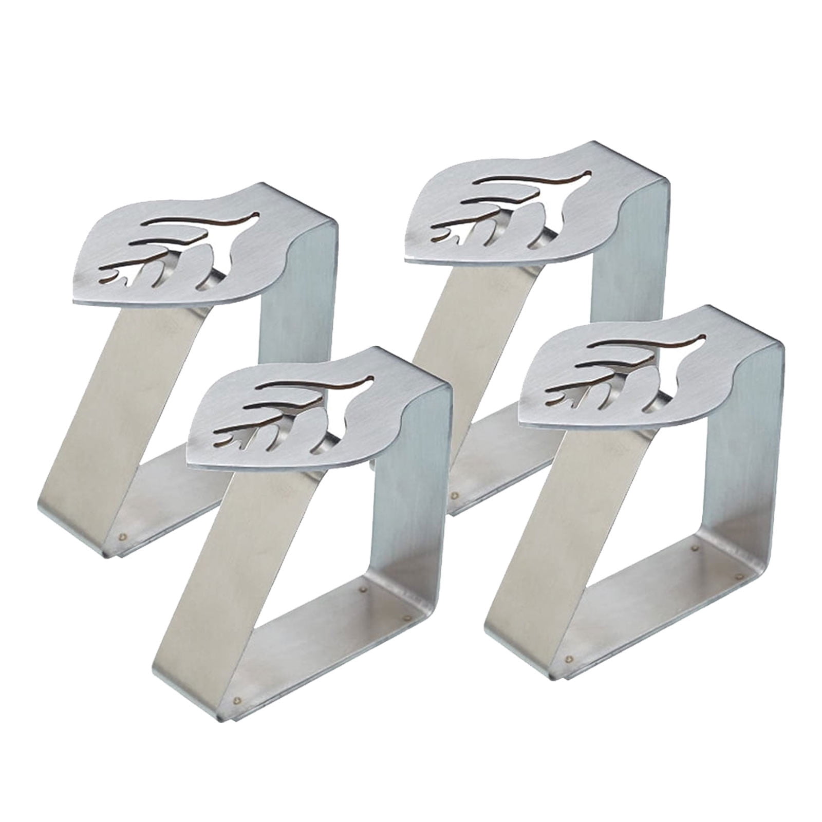 4Pcs Stainless Steel Table Cloth Clips Thickened Strong Tablecloth Clip