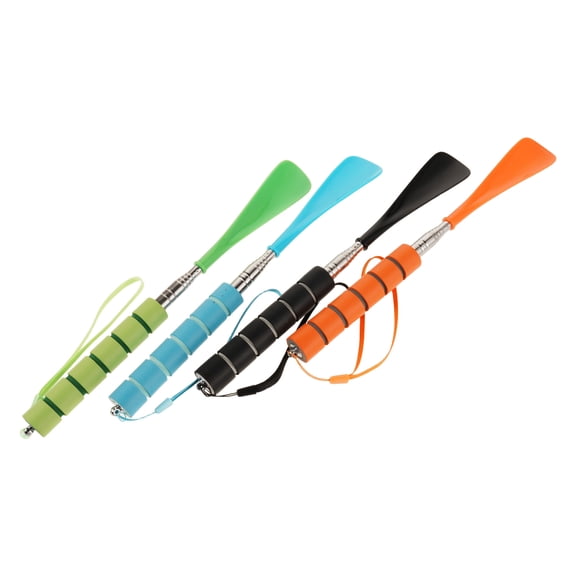 4Pcs Stainless Steel Telescopic Shoe Spoon Helper Adjustable Boot and Sneaker Aid