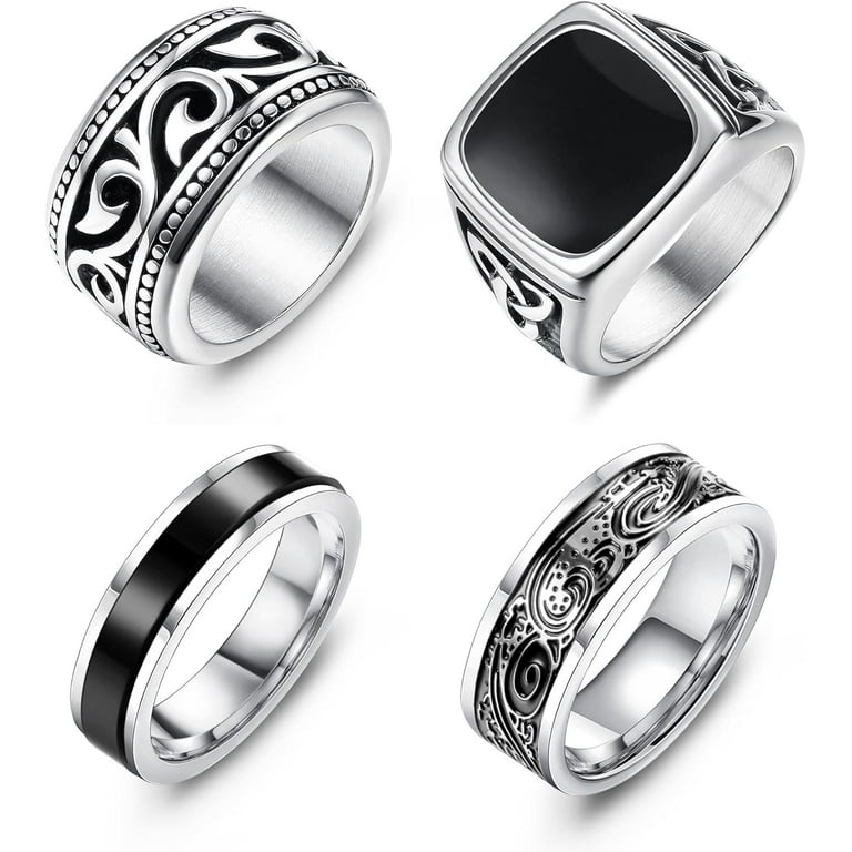Mens Pinky Rings, Mens Signet Rings, Mens Fashion Rings, Cool orders Mens Rings, Stainless Steel Rings, Cheap Mens Rings, Onyx Ring, Gold Ring