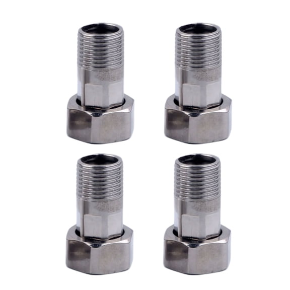 4Pcs Stainless Steel Water Pipe Reducing Union Quick Coupling Replacement Pipe Fitting Coupling Joint for Water Meter
