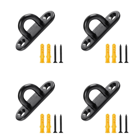 4Pcs Stainless Steels Pad Eye Plate Heavy Duty Ceiling Hook Staple Hook