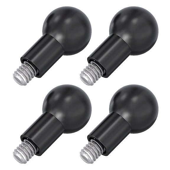 4Pcs Standard 17mm Head Adapter 1/4 Inch External Screw for Mounting Action Cameras DSLR and Mobile Devices