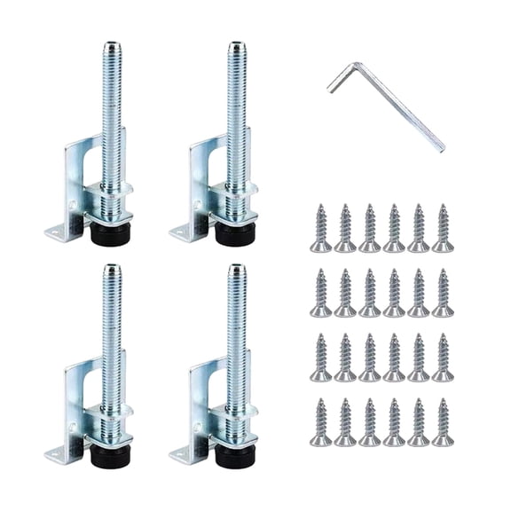 4Pcs Steel Adjustable Leveling Legs Chair Levelers Legs Height Adjuster