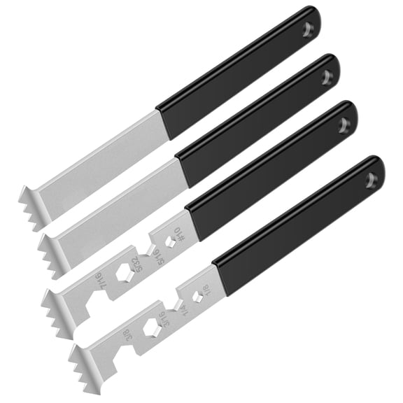 4Pcs Steel Paver Removal Tool High Hardness Paver Puller Tool with Non Slip Handle Labor Saving Paving Brick Pry Bar for Brick