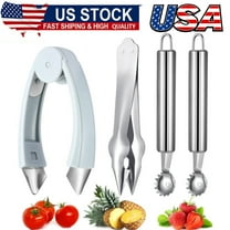 4Pcs Strawberry Huller Tomato Corer Top Stem Remover Corer Tool for Strawberry