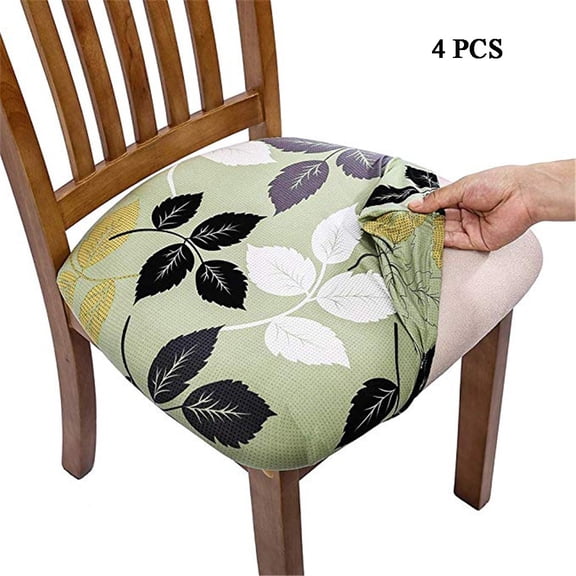 4Pcs Stretch Chair Covers for Dining Room Chairs,Washable and Removable Slipcovers for Chair Protection,Fitted Fabric Covers with Floral Print,Chair Covers,E,1Pc