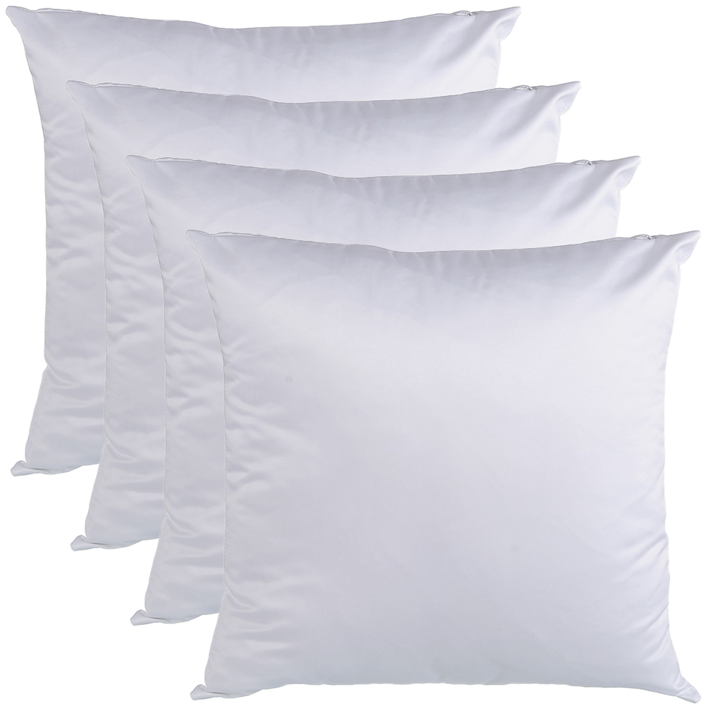 4Pcs Sublimation Pillowcase DIY White Cushion Covers Polyester Throw Pillow Covers Walmart