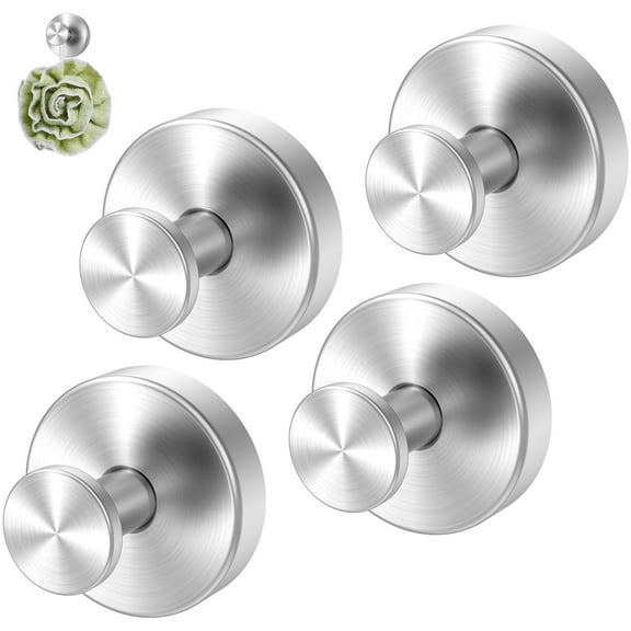 4Pcs Suction Cup Hooks Holds up to 15lbs Suction Hook Reusable Vacuum Cup Hanger Easy to Install Suction Cup Wreath Hook Durable Shower Suction Hanger
