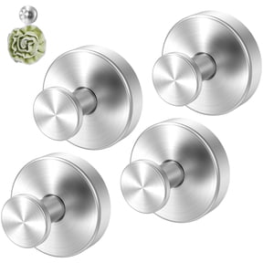 FVKRNYZ 4 Pcs Suction Cup Hooks for Shower, 15 Lbs Heavy Duty Vacuum Wreath Hanger for Glass Door and Tile