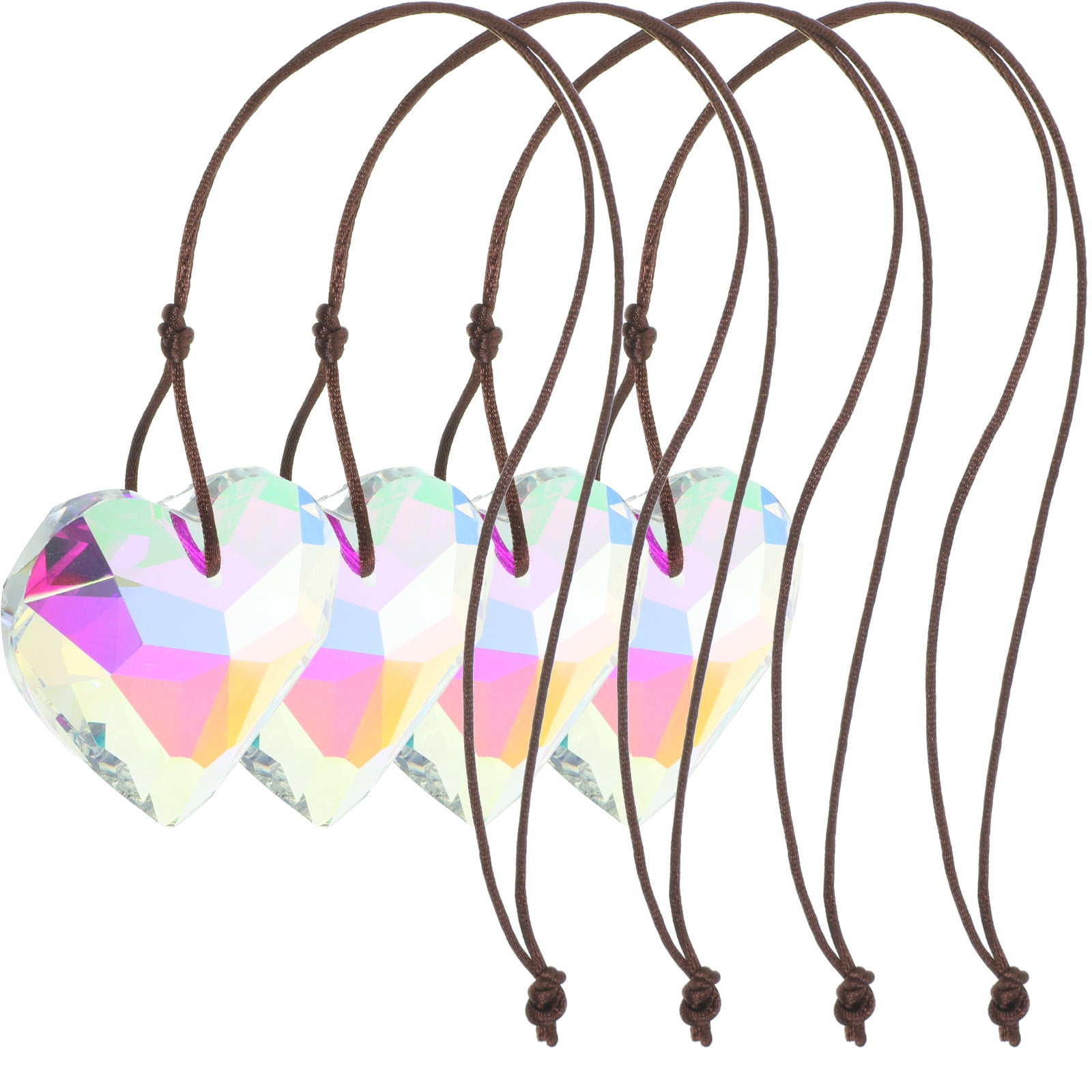 4Pcs Sun Catchers Crystal Hanging Crystal Ball Clear Crystal Prisms for