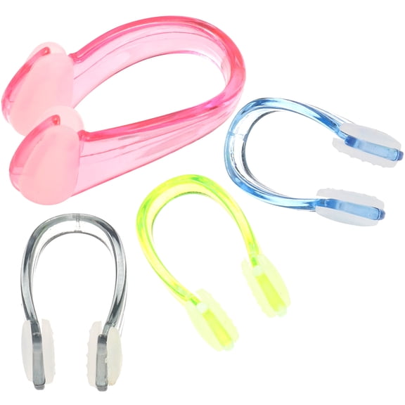UPGRATOR Lightweight Nose Clips for Swimming, 4-Pack Comfortable and Swim Nose Clips for Water Sports