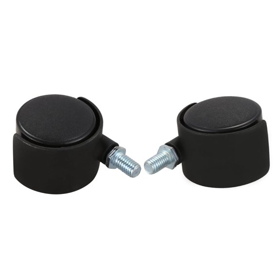 4Pcs Swivel Caster Wheels, Heavy Duty Castor Wheels, Furniture Wheels for Moving,Chair Caster Swivel Casters Threaded Stem Connector Furniture Wheel Castor Plastic Rollers Wheel, Black