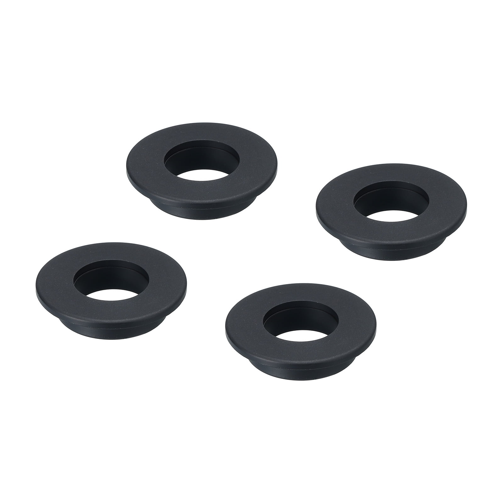 ★87MM★ Mmlg SIGN HFT EVERY BLACK 4Pcs T Shape Rubber Grommet Mount Dia 30mm ID 20mm H 10mm