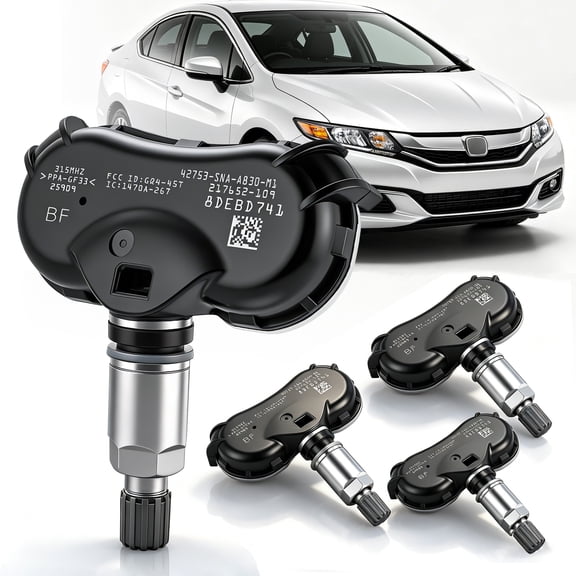 4Pcs TPMS 315MHz Pre-Programmed Tire Pressure Monitoring Sensor for Honda Insight 2010-2014