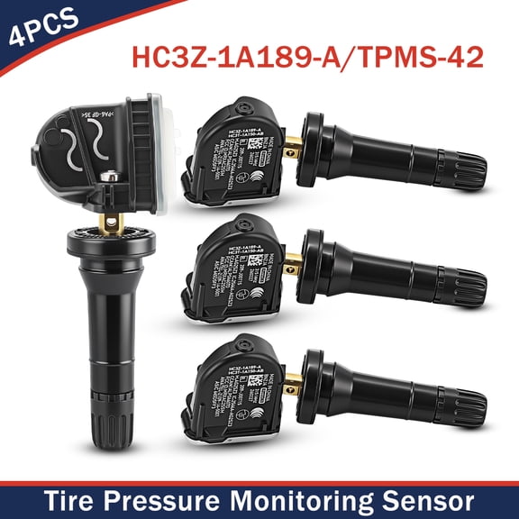 4Pcs TPMS Sensor 315MHz, HC3Z-1A189-A TPMS-42 Tire Pressure Monitoring Sensor for Ford Ranger 2019-2021