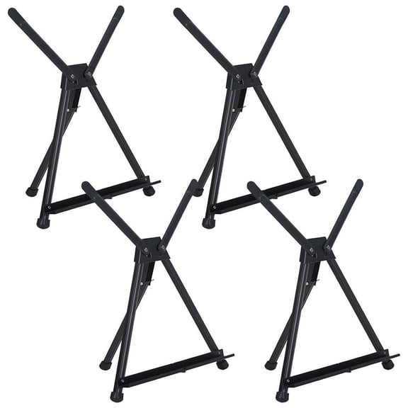 4Pcs Tabletop Easels, Metal Easel Stand for Painting & Display, Desktop Art Painting Easel, Paint Easel Tripod Stand